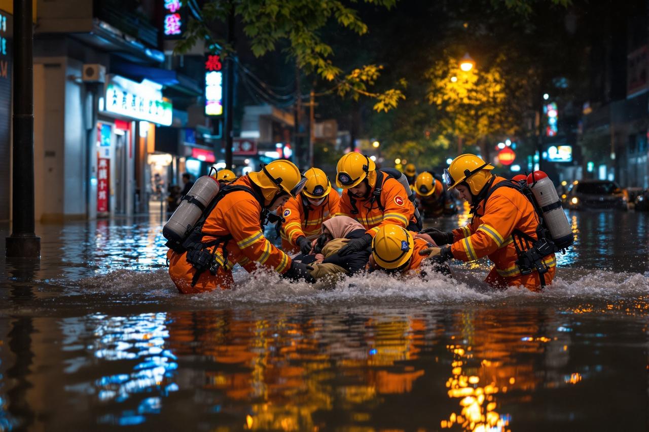 每日吃瓜在线社会聚焦:暴雨内涝救援人员连夜转移被困群众感人画面